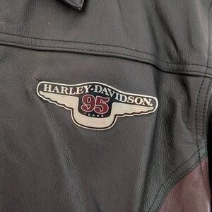 Harley-Davidson 95th Anniversary Brown Leather Jacket